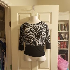 Dots Shirt - Black & White Geometric